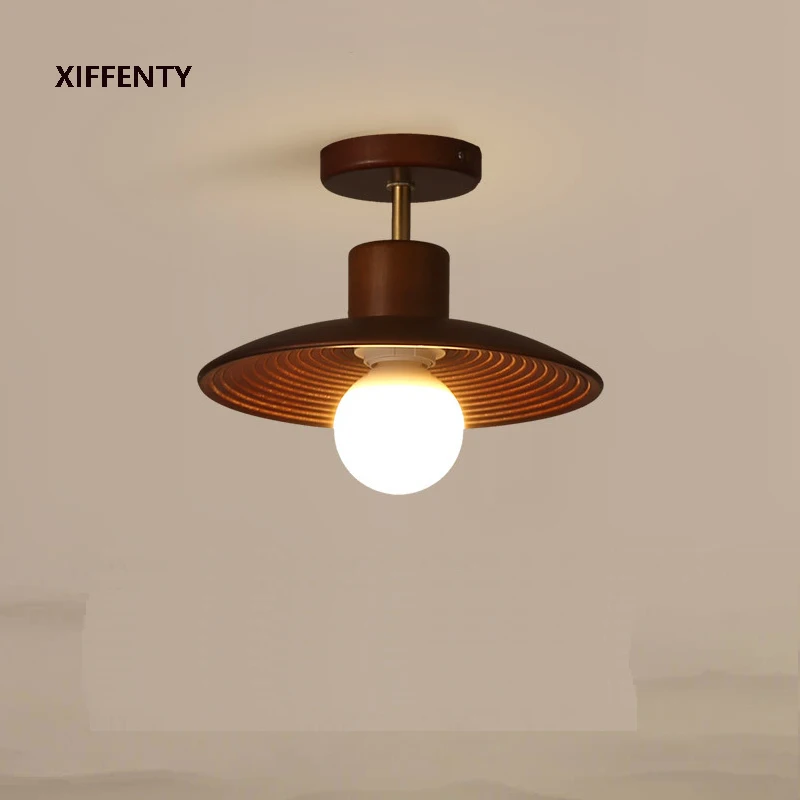 

Wooden ceiling light corridor corridor light Japanese entrance hall porch balcony ceiling light