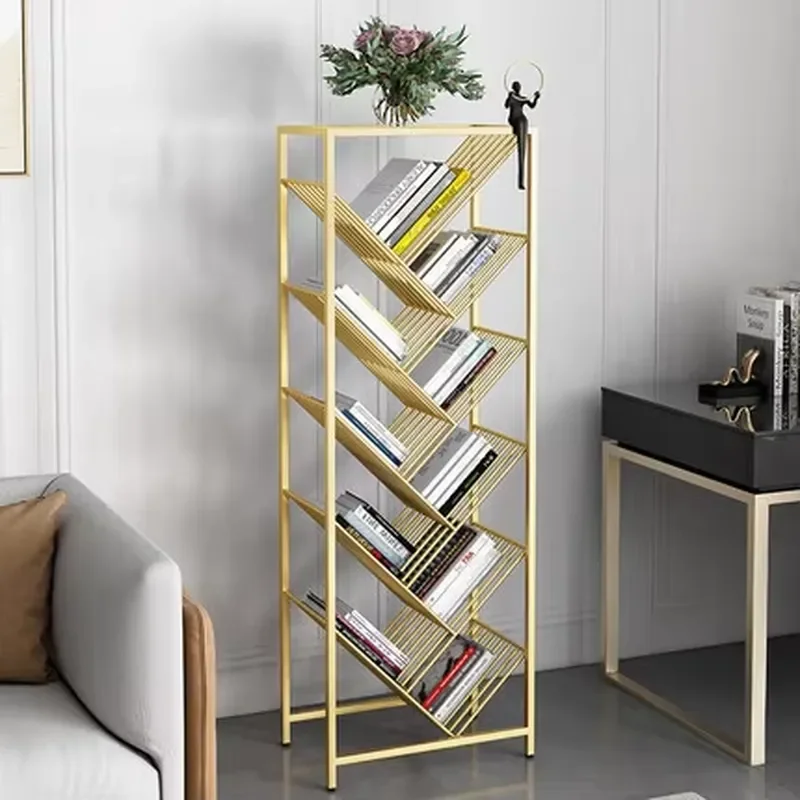 Modern Wrought Iron Wall Bookshelf Multi Layer Small Shelf for Home Decor New Hot Selling Storage Rack for Books and Display