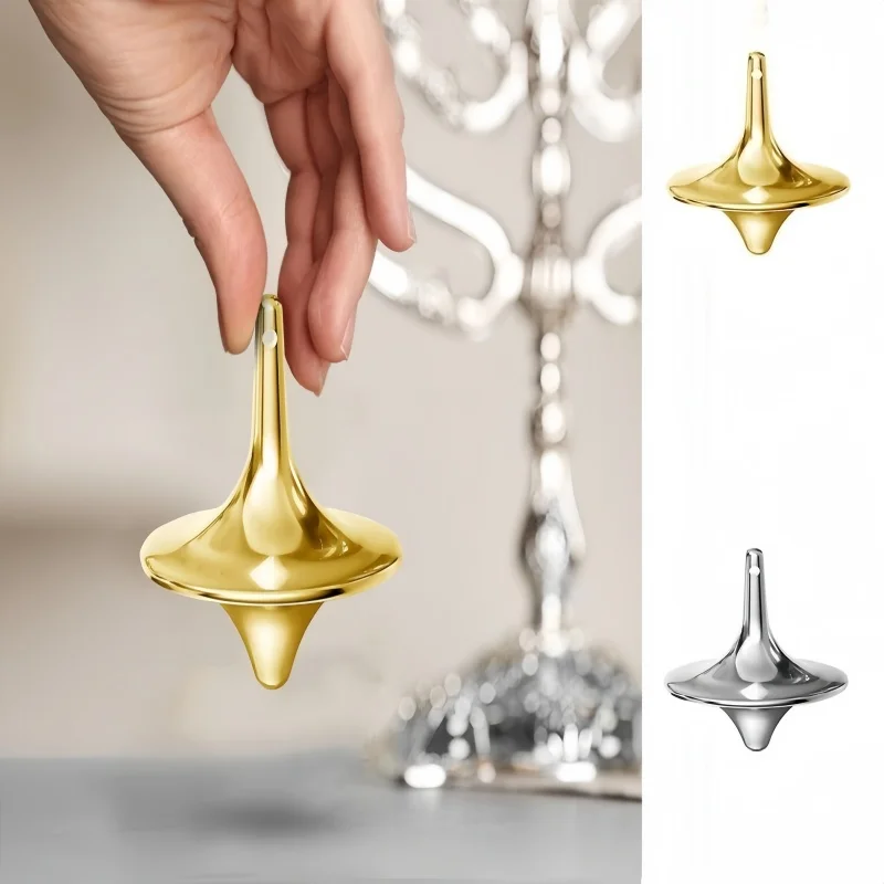 Metal Top Spinner Desk Fidget Toy Spinner Good Balance Desktop Toy for Teens Adults Gifts Stress Anxiety ADHD Relief Figets Toy