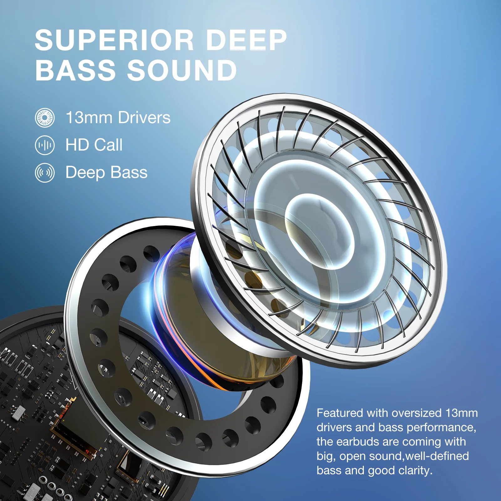 1HORA TWS سماعة رأس بخاصية البلوتوث AUT201 Deep Bass Effect Smart Touch HD Call خفيفة لجميع الهواتف الذكية سماعة لاسلكية تعمل بالبلوتوث
