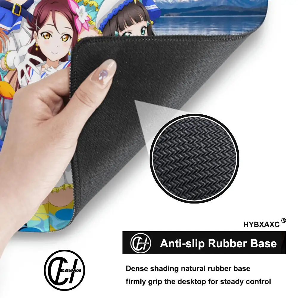 Love Live! Sunshine!! Anime Mousepad Large Gaming Mouse Pad LockEdge Thickened Computer Accessory Keyboard Table Desk Mat
