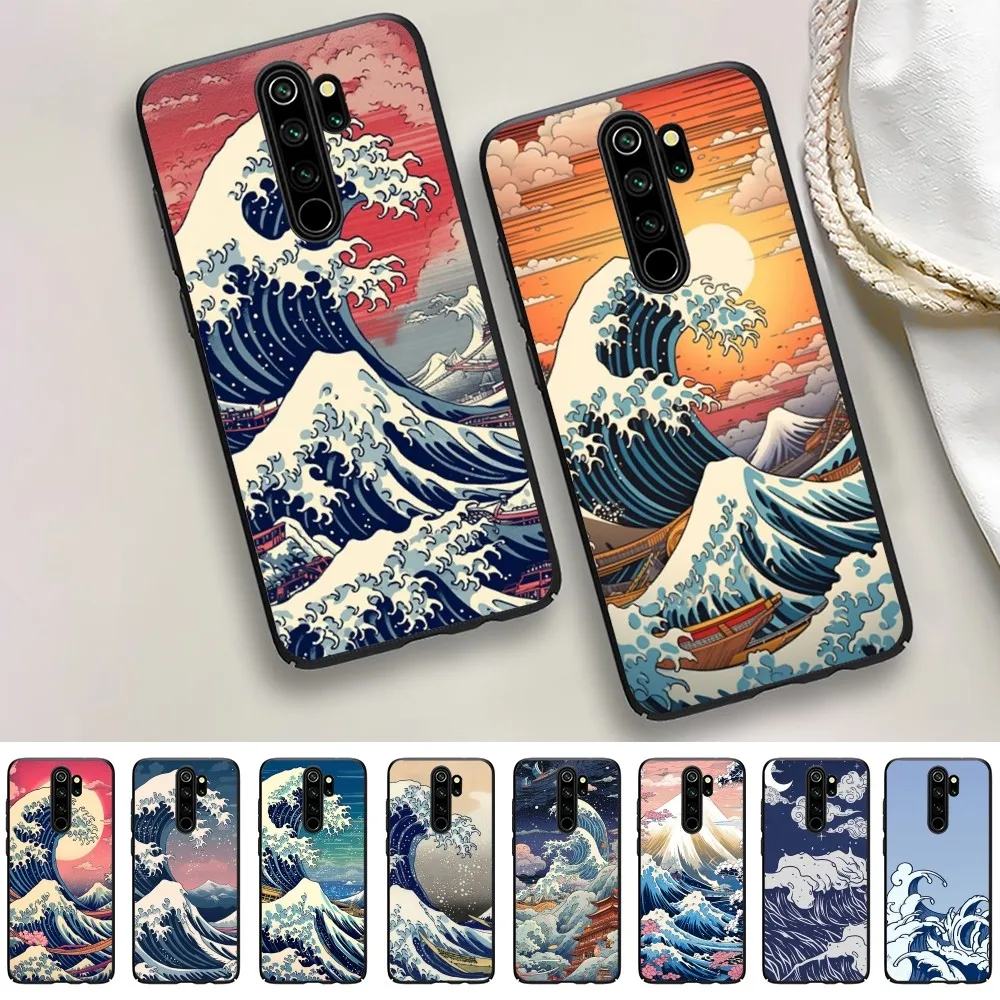 Japan The Great Wave Off Kanagawa Mousepad For Redmi 5 6 7 8 9 10 plus pro 6 7 8 9 A GO K20 K30 K40 pro plus F3 Fundas