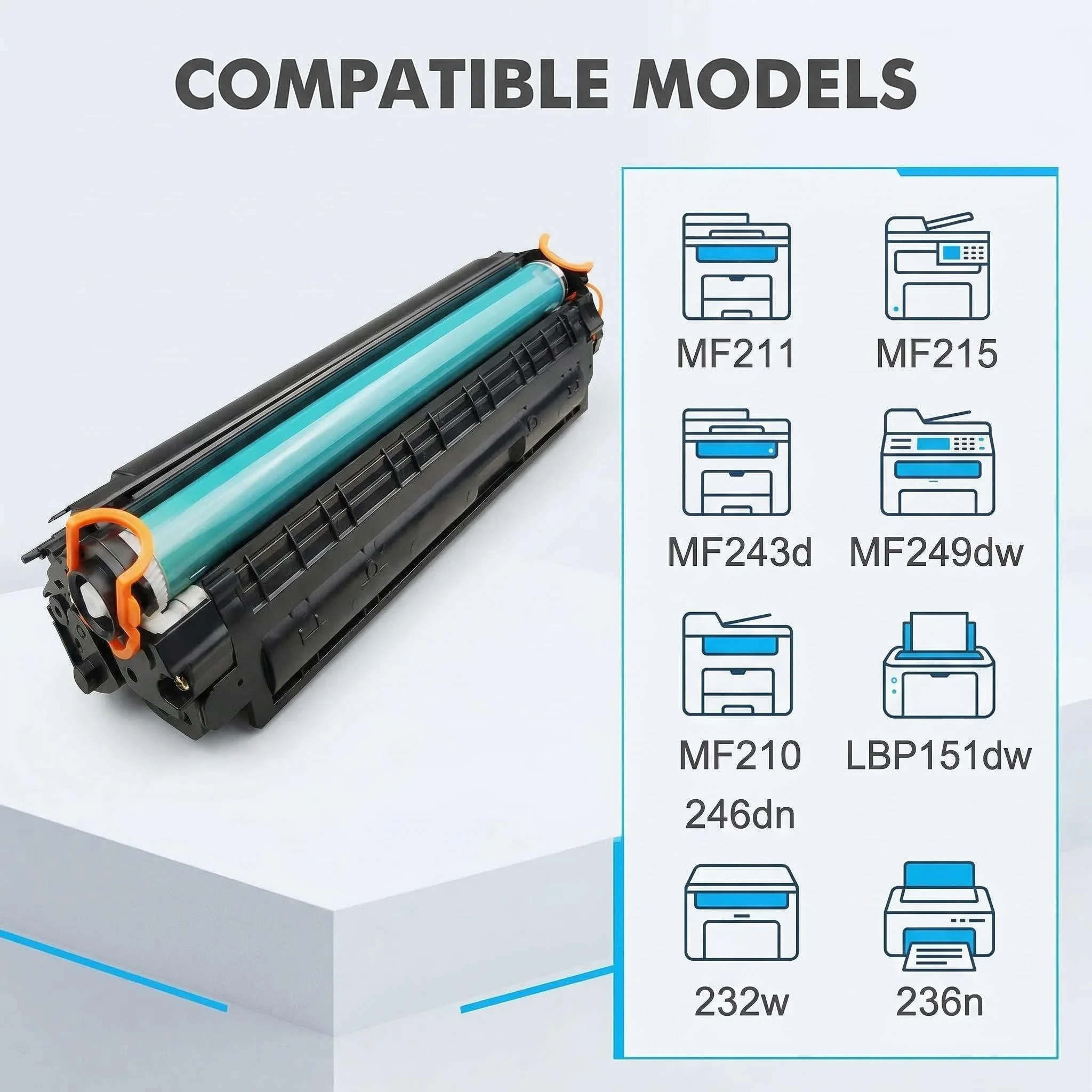 Applicable to Canon MF232w toner cartridge, MF211, MF215, 243d, 249dw toner cartridge, MF210, 230, 236n, 246dn printer, LBP151dw