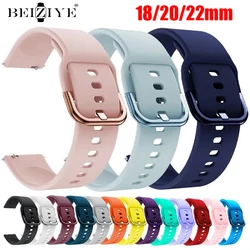 18mm/20mm/22mm Band For Amazfit GTS/2/2e/3/4 GTS2 Mini/GTR 4/3/Pro/47mm/GTR2/2e/Stratos 2/3 Silicone Bracelet Amazfit Bip Strap