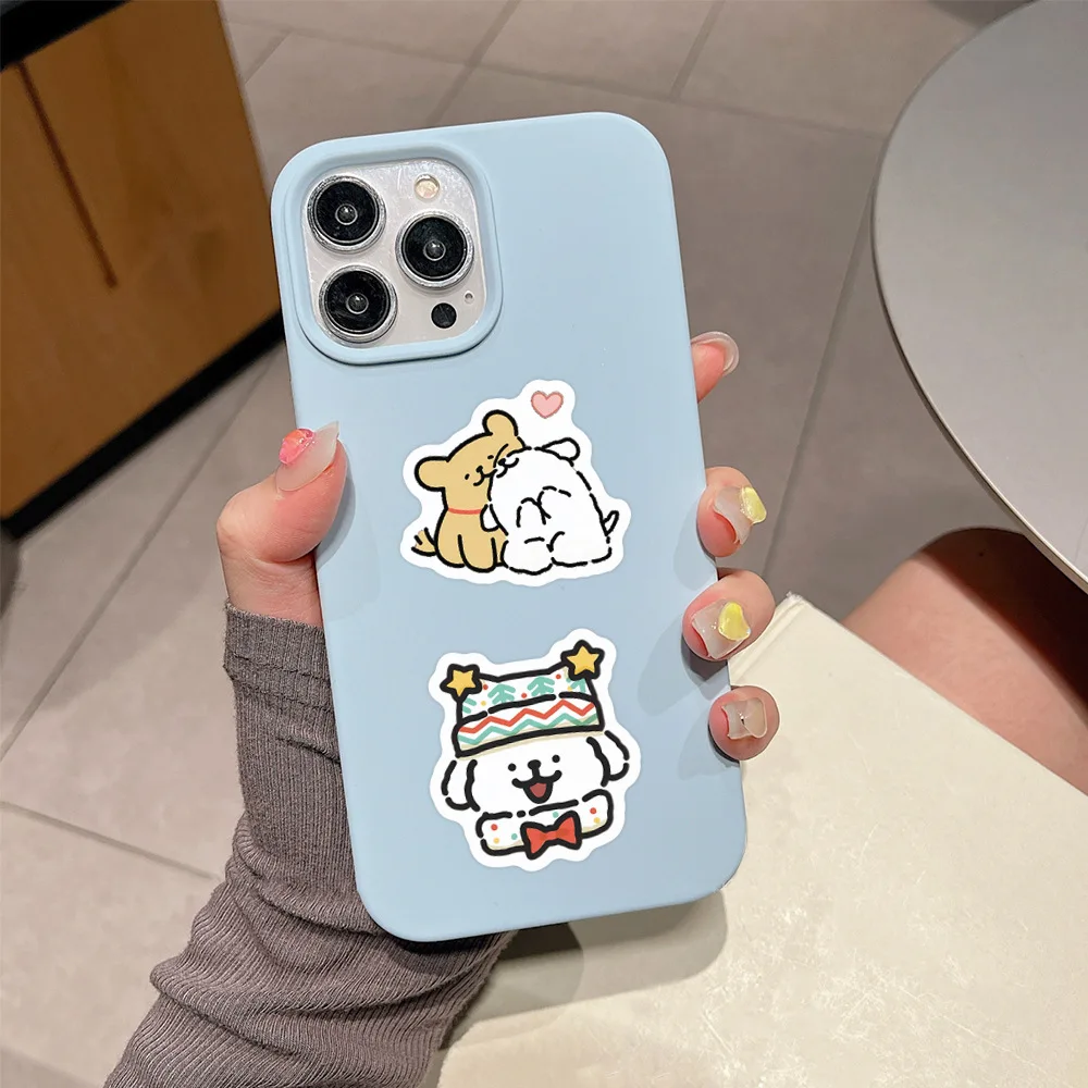 50/100PCS Cartoon Line Puppy Sticker Cute Funny Dog Decal Decorazione Scrapbook Notebook Scrivania Adesivo Graffiti impermeabile