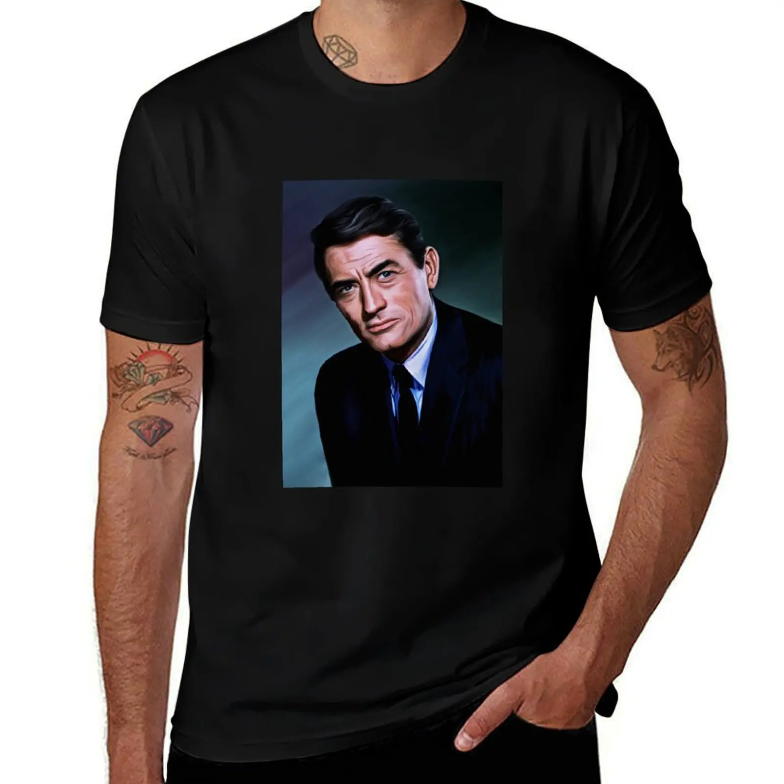 

Gregory Peck T-Shirt Quick Dry Outdoor Sports T-Shirt