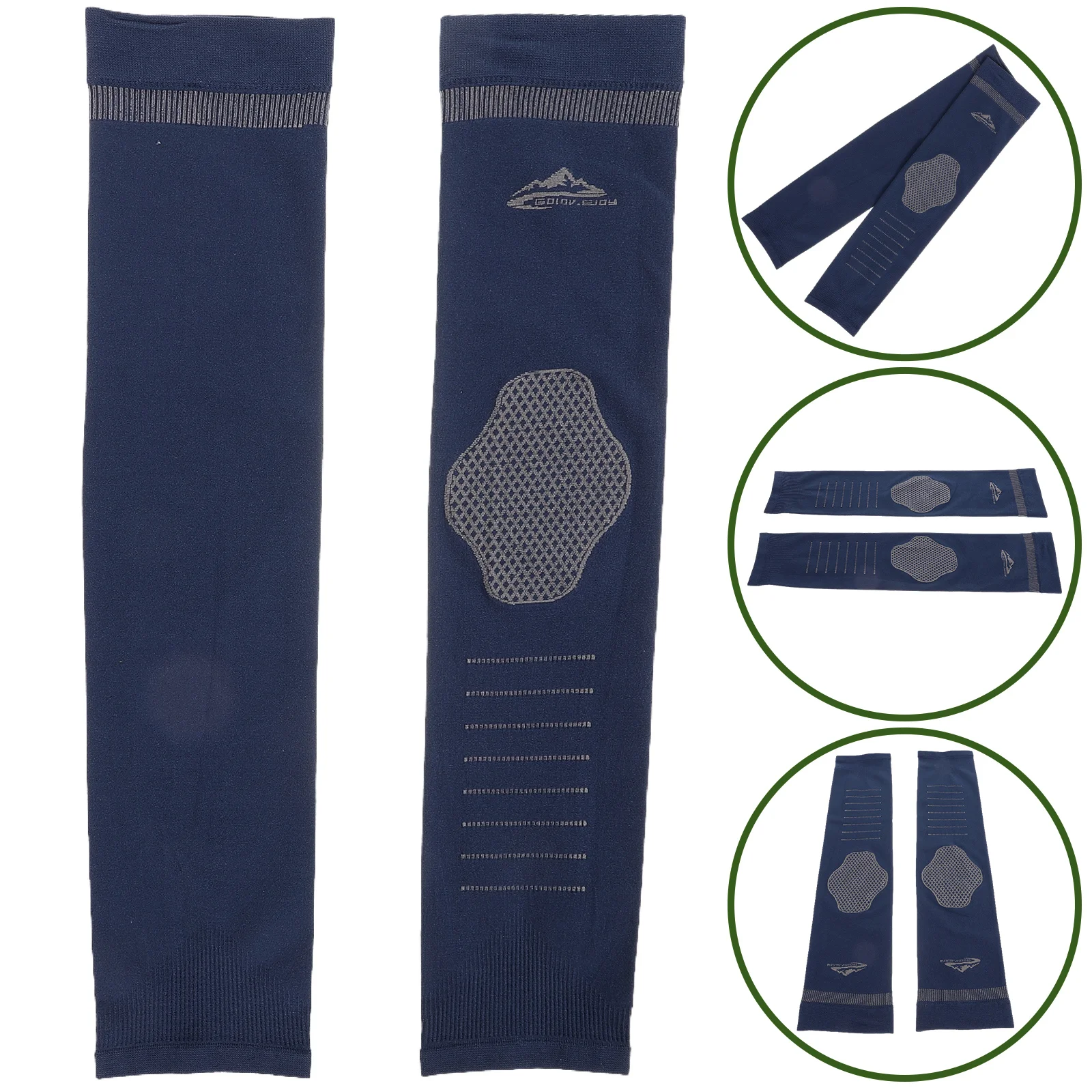 

Arm Sleeves Sun Protection UV Men Cooling Cycling Fishing Tools HB359 Ice Silk Fabric Sweat Draining Compression Sleeve Elastic
