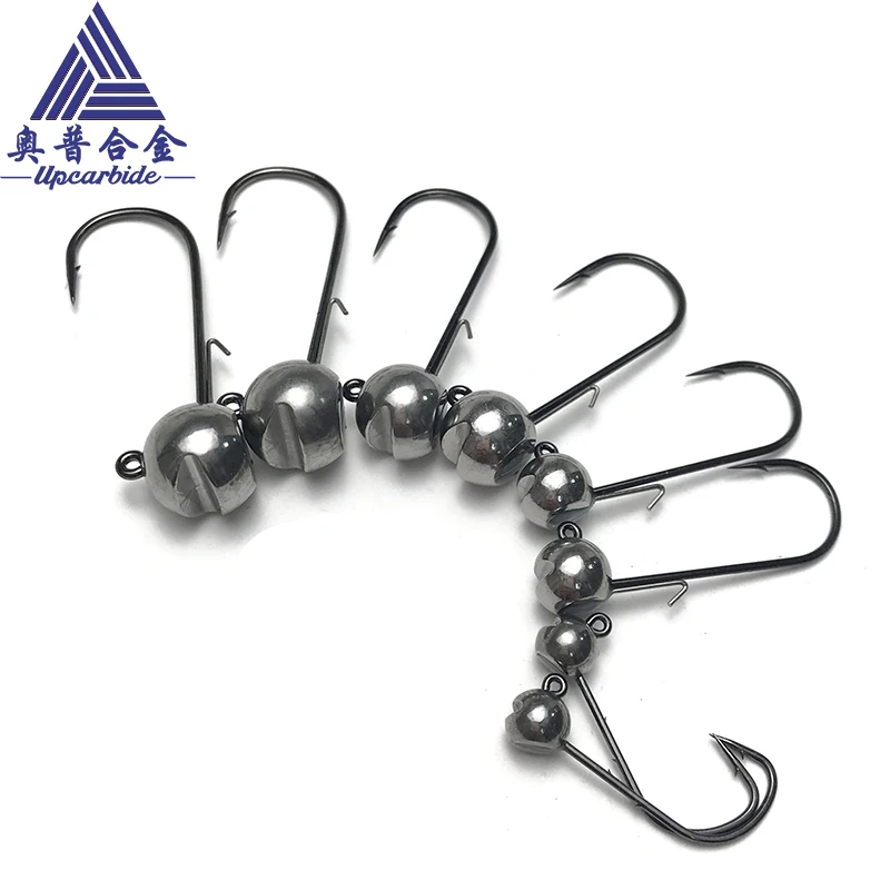 1.8g 2.7g 3.5g 5.3g 7g 10g 14g 17.5g 21g 28g 95% tungsten Jig head hook crank fishing hook head Jig lure hard bait soft worm jig