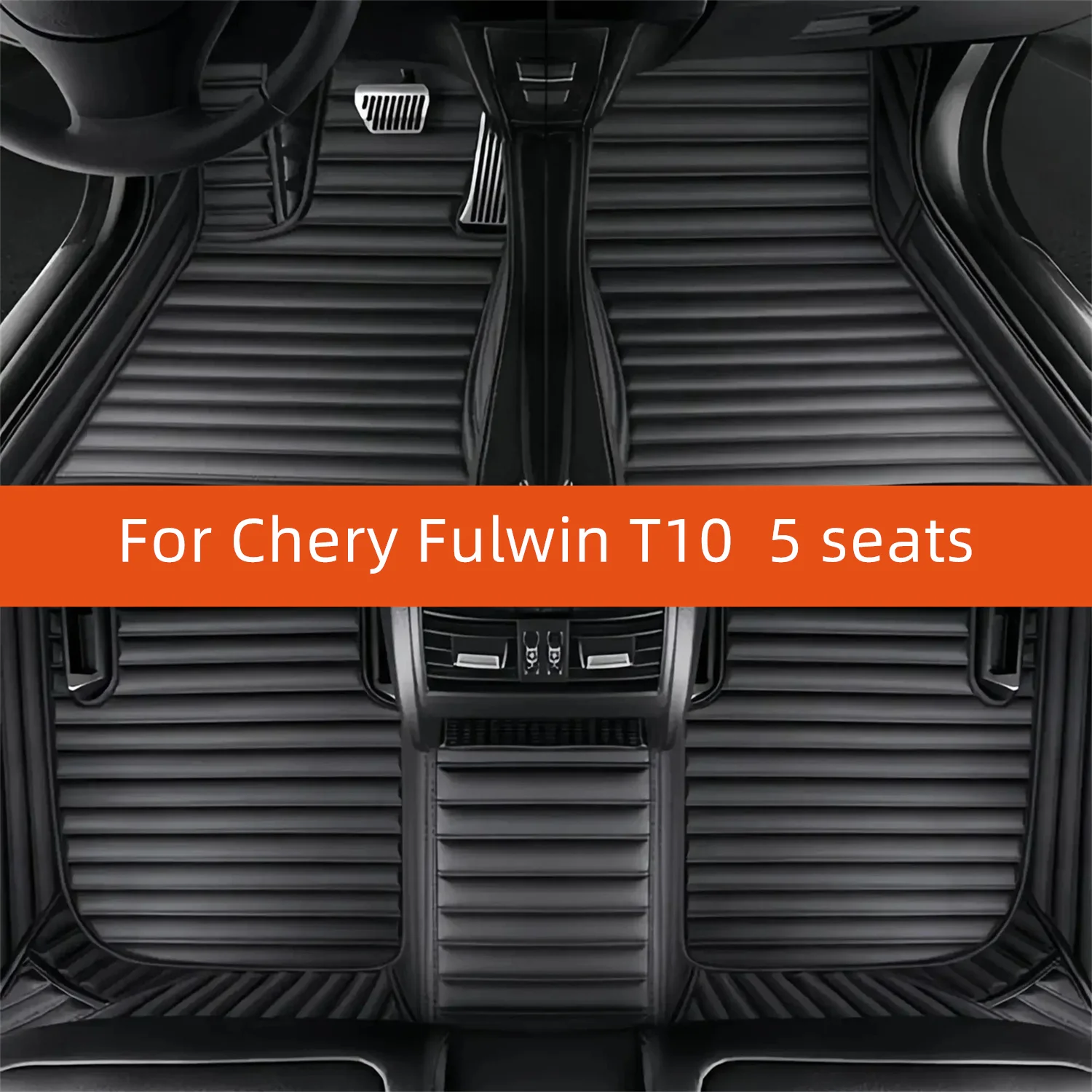 

Custom Leather Car Floor Mat For Chery Fulwin T10 5 seats 2024 2025 2026 2027 Car Mat Interior Accessories