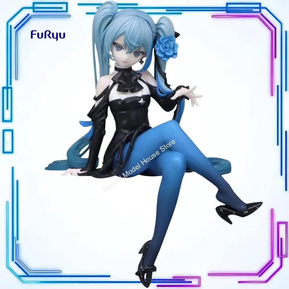 在庫あり-furyu-オリジナル本物の-vocaloid-初音ミクフラワーフェアリーグリーンローズ-14-センチメートルアニメモデルおもちゃヌードルストッパーフィギュアギフト