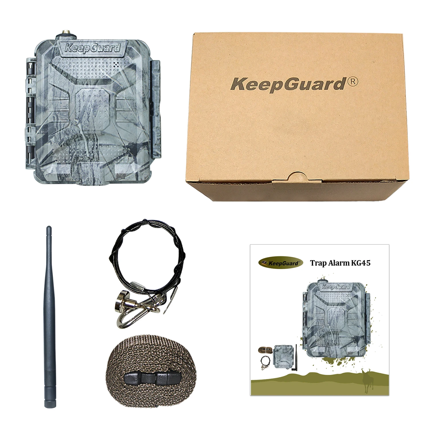 Working with Different Catchers KEEPGUARD KG45 Trap Alarm Support 1-5 Mobile Numbers Call or Transmit SMS Upon Alarm