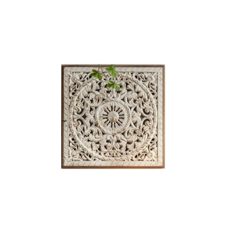 

American retro carved wall decoration painting entrance entrance background wall mural wedding homestay cafe decoration