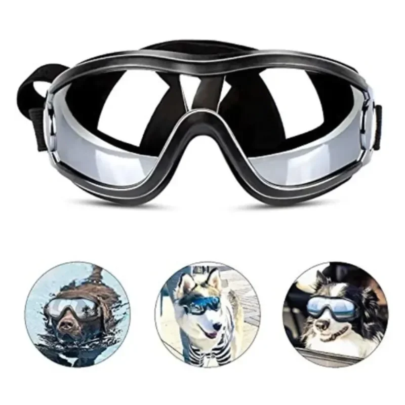 Dog Goggles Glasses Dog Sunglasse Eye-wear Pet Eye Protection Anti-UV Grooming Useful Photos Props Adjustable Dress Up Goggles