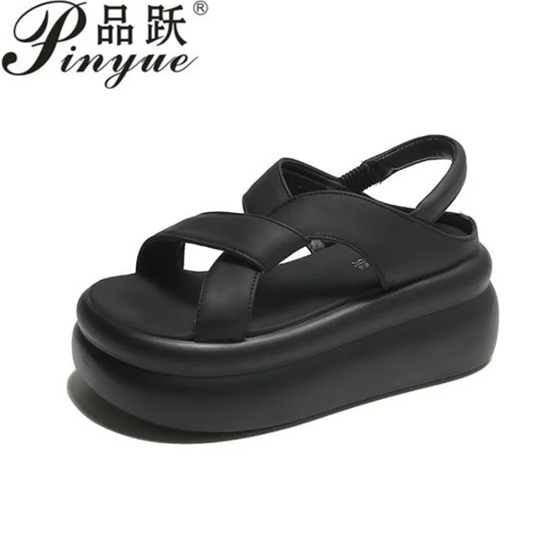

Size 33-40 Shoes for Women Summer Fashion Women Retro Beach Sandals Round Toe Comfortable Casual Shoes Platform Sandals