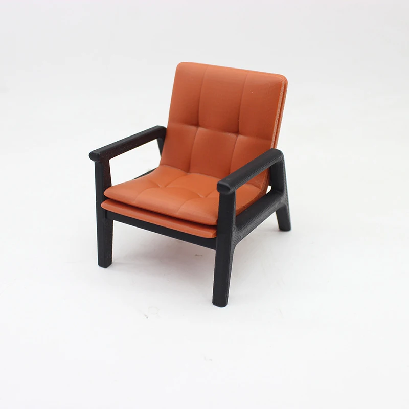 1/12 domek dla lalek imitacja Sofa krzesło stolik do herbaty Model lalki dom salon dekoracja mebli lalki akcesoria do sceny domowej