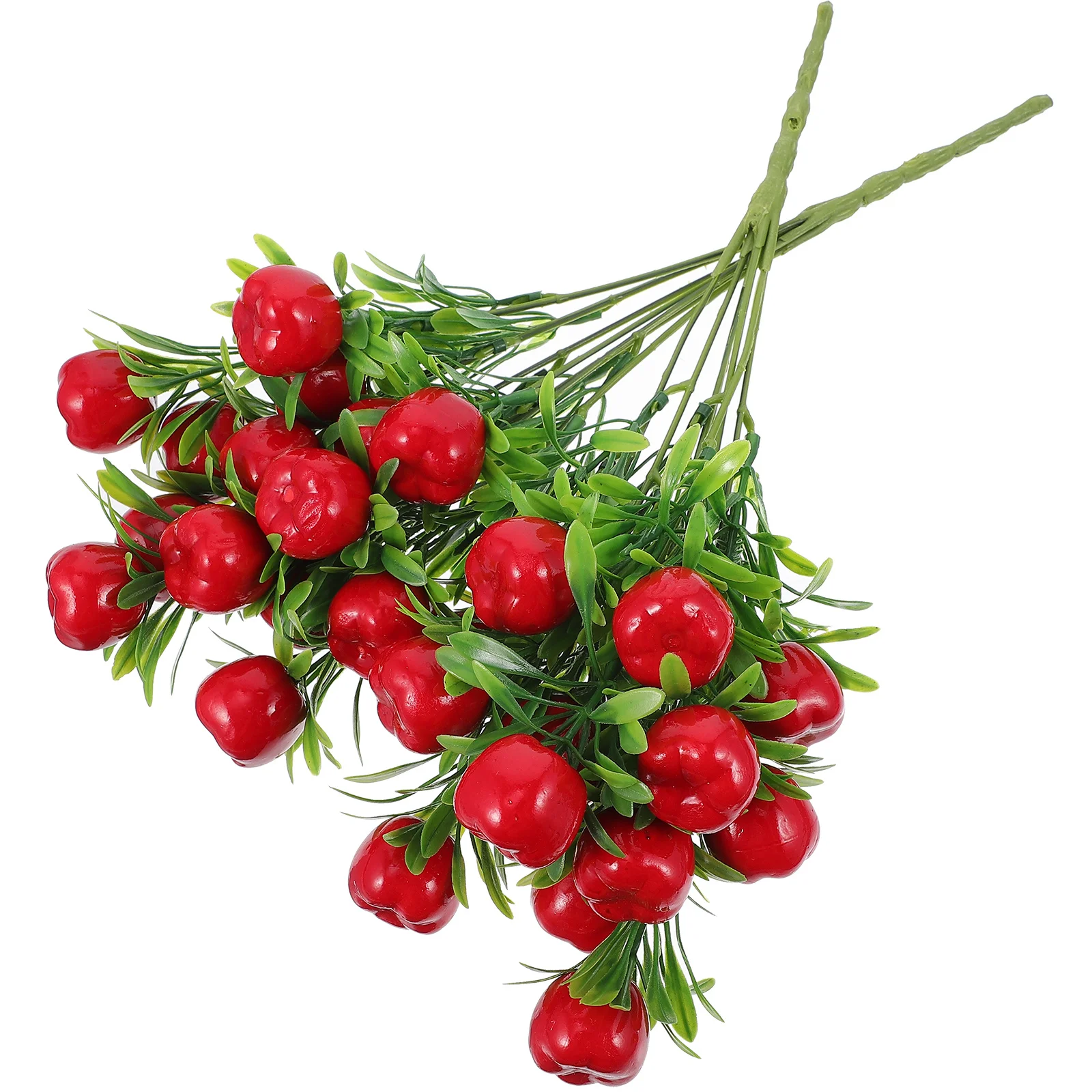 2 قطعة ينبع شجرة اصطناعية فروع الفاكهة وهمية باقة بلاستيكية الديكور للمنزل حديقة حفل زفاف #2