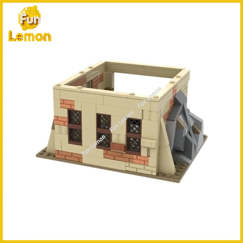Retro Medieval Fortress MOC Blocks Castle Expansion Pack Scene Extension Accessories, Small Particle Building Blocks