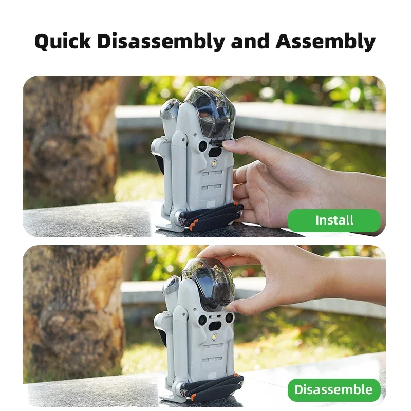 غطاء عدسة الكاميرا Gimbal ل DJI Mini 4 Pro ، الغطاء الواقي ، حافظة قفل الإفراج السريع ، ملحقات الطائرة بدون طيار