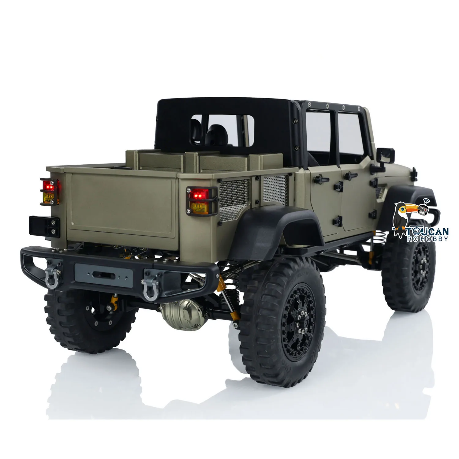 1/10 RTR TWOLF TW-715 RC على الطرق الوعرة سيارات معدنية الزاحف توكان تجميعها تسلق شاحنة الأصوات أضواء الدخان جاهزة لتشغيل اللعب نموذج