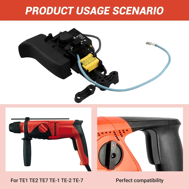 สวิทช์ Trigger Speed Controller สําหรับ Hilti TE1 TE2 TE7 TE-1 TE-2 TE-7 เจาะสว่านโรตารี่อะไหล่