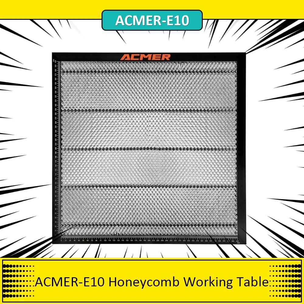 ACMER-E10 Waben arbeitstisch mit Aluminiumplatten-Gravier schneide maschine 22mm Dicke