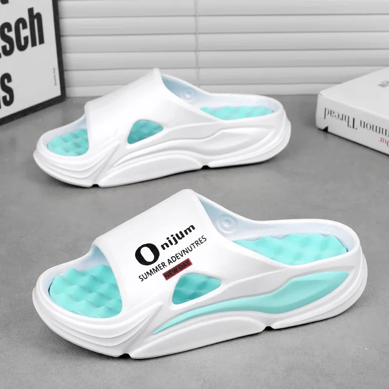 

2025 Men's Massage Slippers Indoor Outdoor Sandals Beach Casual Shoes Comfortable Slides Men Women Home Slippers Big Size 45