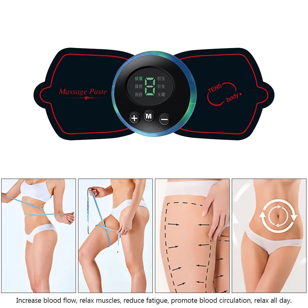 

1 комплект, электрический мини-массажер для позвонков, ЖК-дисплей, портативное устройство для облегчения боли в шее, несколько режимов, импульсная терапия, умное шейное устройство