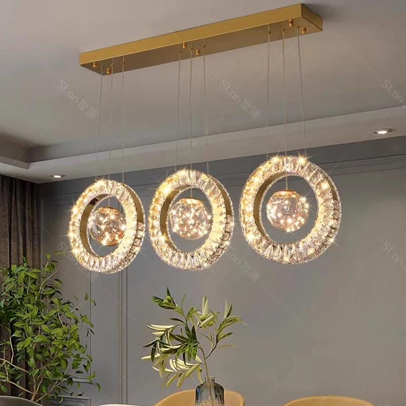 Plafonnier LED suspendu au design moderne, éclairage d'intérieur, luminaire décoratif de plafond, idéal pour un salon ou une salle à manger