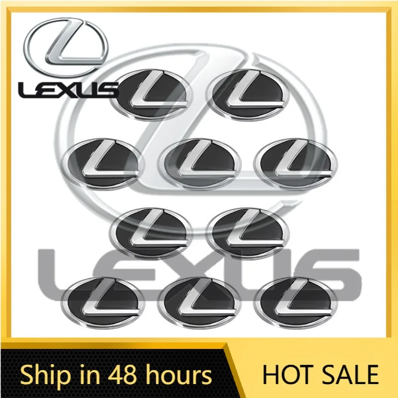 

2026 Hot Interior Stickers 14/15MM Car Remote Key Sticker Aluminum Emblem Decoration Decal For Lexus IS250 IS200 CT200h GS300 LS