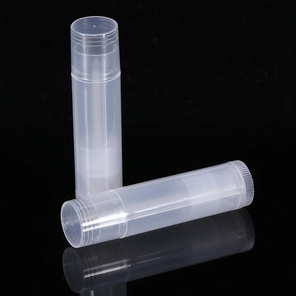 

30Pcs Lip Balm Tubes Eco-Friendly Plastic Durable DIY Lip Pomade Storage Container White for Handmade Use Storage Container