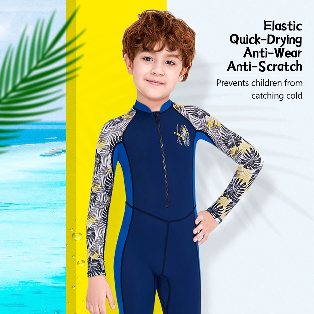 Kid Wetsuit One Piece Swimsuit Sun-Protective Quick-Drying Anti-Wear Anti-Scratch Properties