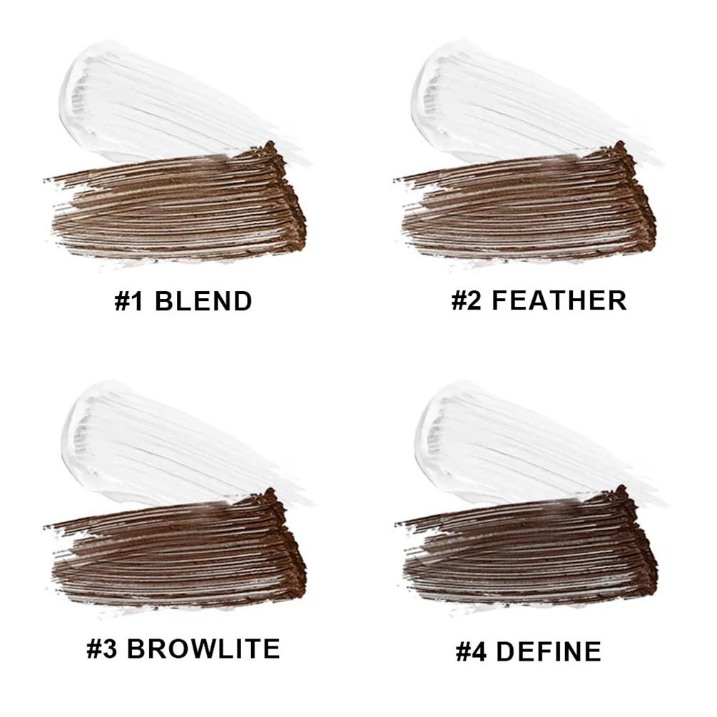 4-color Private Label 2in1 Eyebrow Cream Custom Logo 2 in 1 Transparent Shaping Gel Long-lasting Eye Brow Dye Waterproof Makeup