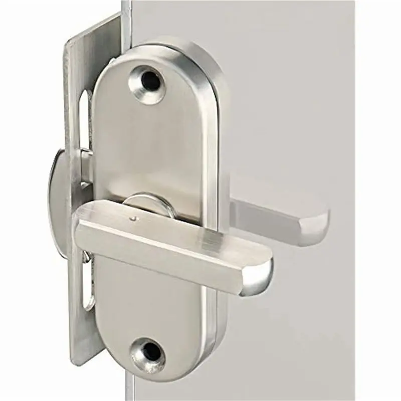 A02M-3Pc 90 Degree Hinge Lock Sliding Door Hook Lock Aluminum Wood Door And Window Lock Barn Lock Household Tools