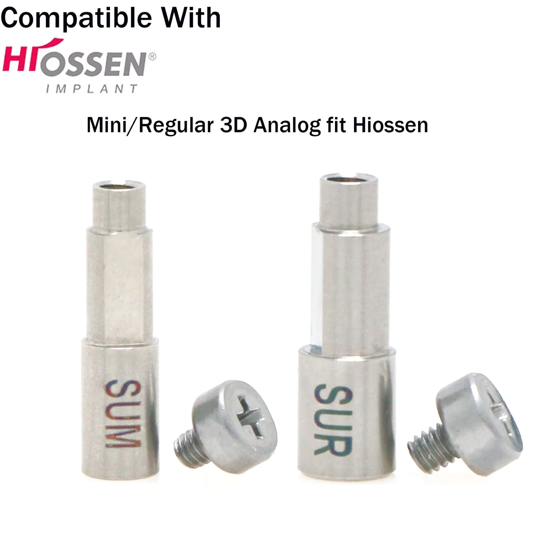 

Стоматологическое 3D-приспособление, аналоговая лаборатория, совместимая с титановым сплавом Hiossen Prosthetic Mini Regular