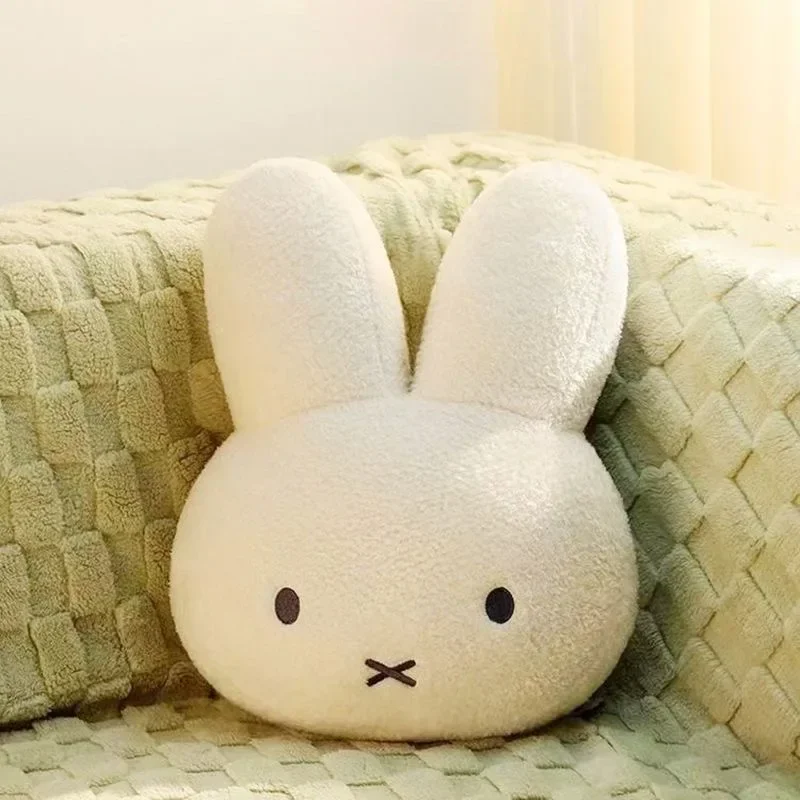 Novo travesseiro de pelúcia kawaii bonito miffys doce boneca brinquedo criativo decoração do quarto dos desenhos animados ornamento presente aniversário