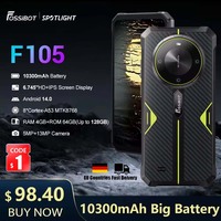 FOSSiBOT F105 Rugged Smartphone 10300mAh Battery 20MP+8MP Camera Cell Phone 12GB RAM+ 64GB ROM IP68/IP69K &MIL-STD-810H Phone