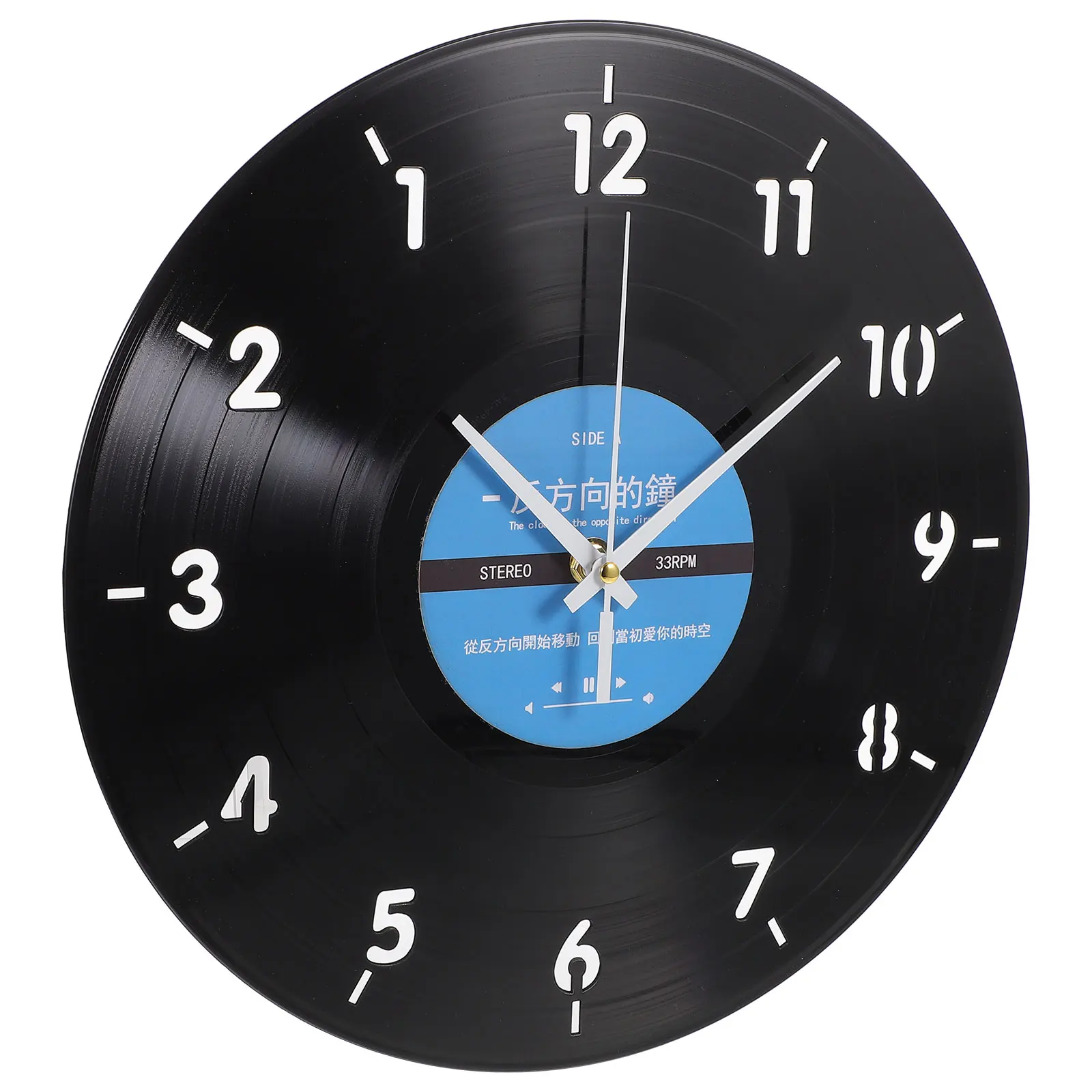 

Retro Reverse Wall Wall Hanging Clock Stylish Home Decor Vinyl Records Design Clock Office Store Decor