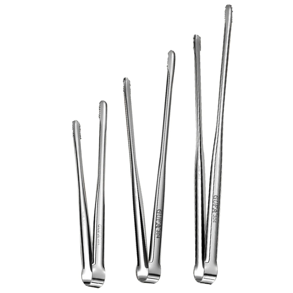 Pinzas de comida de acero inoxidable, utensilios de cocina de Metal para servir, ensalada, pescado, bistec, barbacoa, Buffet