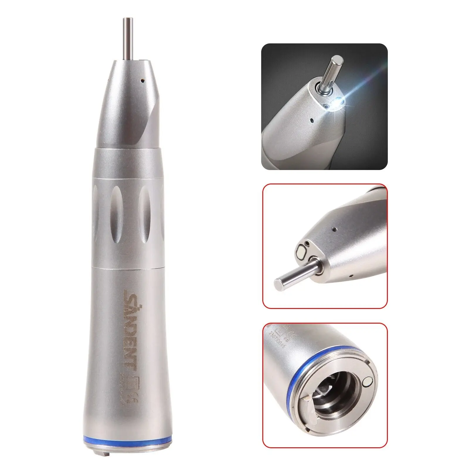 

Dental 1:1 Led Optic Fiber Straight Low Speed Handpiece Nose Cone Inner Channel Fit Nsk