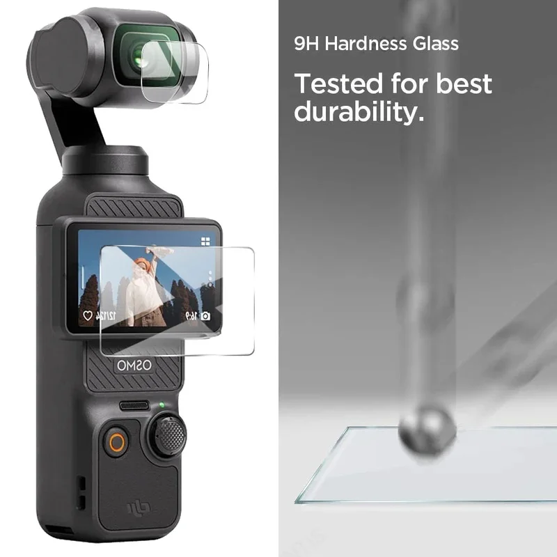 Camera Lens + Screen Tempered Glass For DJI Pocket 3 Hard Clear Anti-Scrach Coverage Film Screen Protector For DJI OSMO Pocket 3