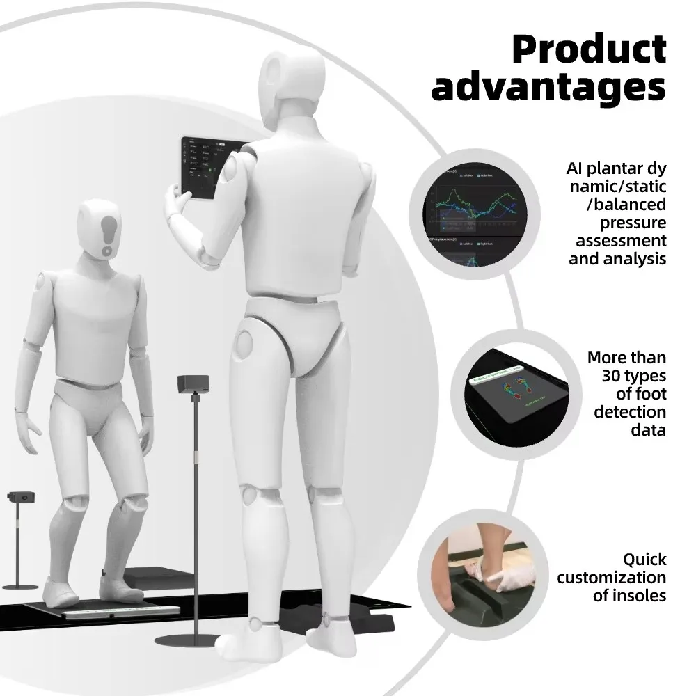 Orthopedic Machine Portable AI Foot Pressure Scanner Foot Insole Machine for Body Posture Correction Gait Analysis Sensors