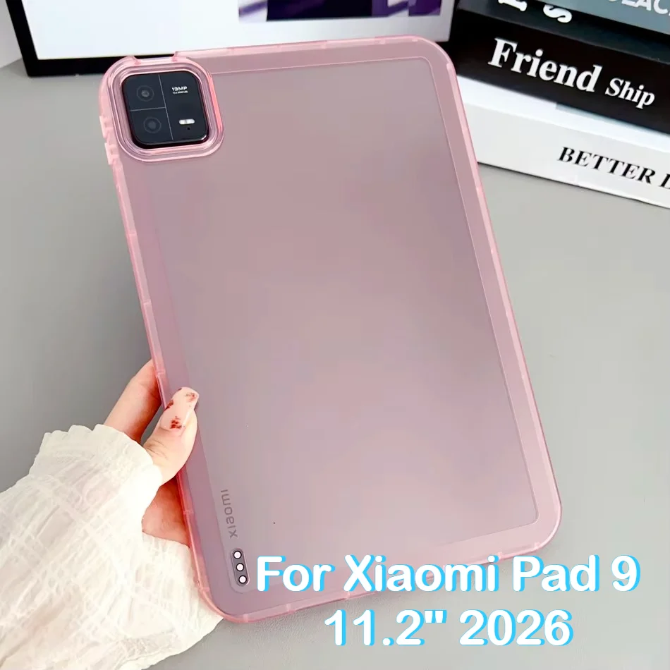 2026 New Tablet Case for Xiaomi Pad 9 8 7 6 5 11.2 S Pro 12.5 12.4 Redmi K Pad 2 SE 8.7 11 Inch Thick Matte Clear Soft TPU Cover