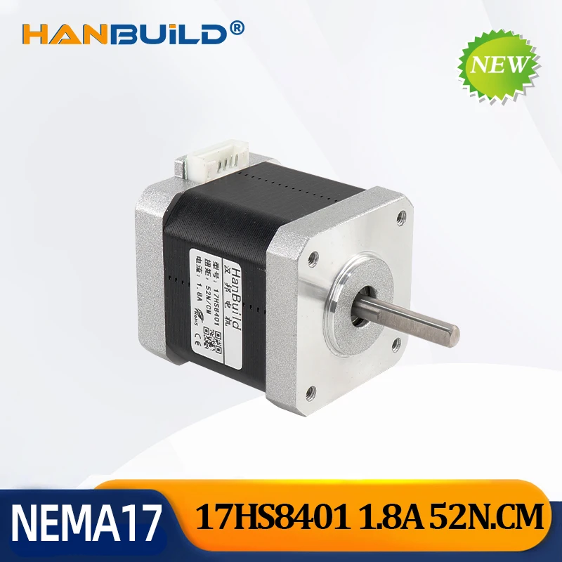 1PCS NEMA17 12v 42 17HS8401 Stepper motor Nema17 Stepper Motor 4-lead 1.8 degree  use for 1.8a 52n.cm3D printer