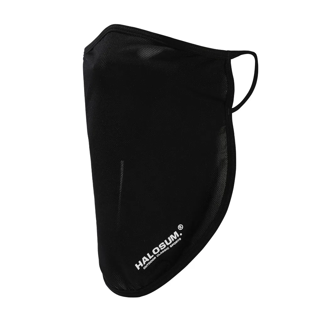 

Versatile Thin Summer Sunscreen Mask Ear Hanging Design Solid Color Ice Silk Mask UV Protection Breathable Face Cover Unisex