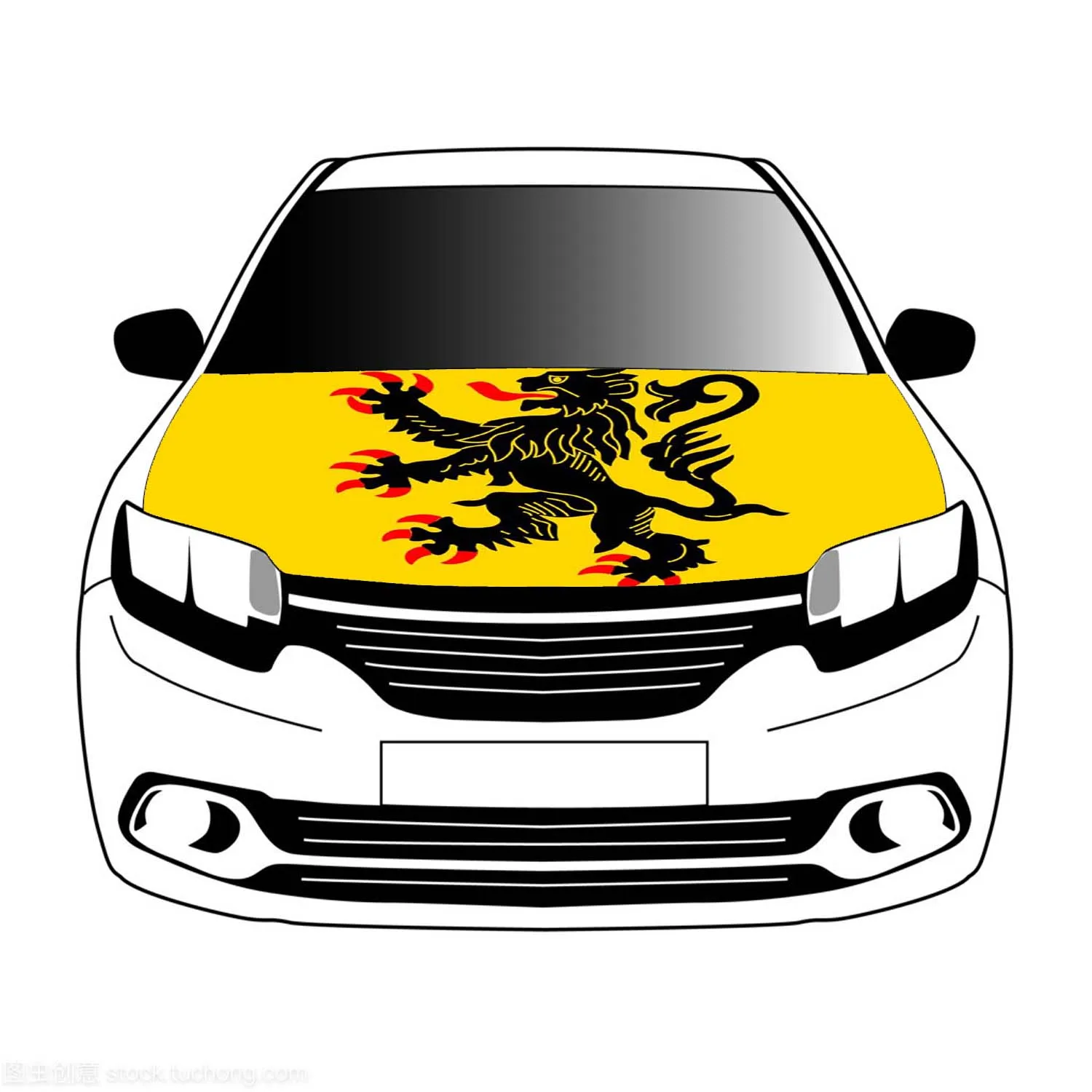

Nord Pas de Calais flag flags car Hood cover 3.3x5ft/5x7ft 100% polyester banner Digital Printing Activities festivals and car u