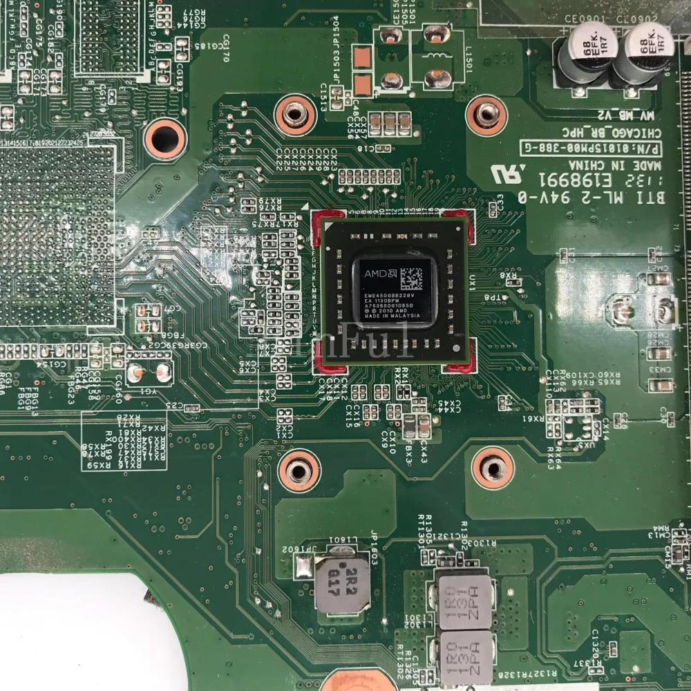 Carte mère pour ordinateur portable HP 630 631 635, avec processeur AMD E-450, 100% entièrement testé, fonctionne bien, 661340-001, 661340-501, 661340-601