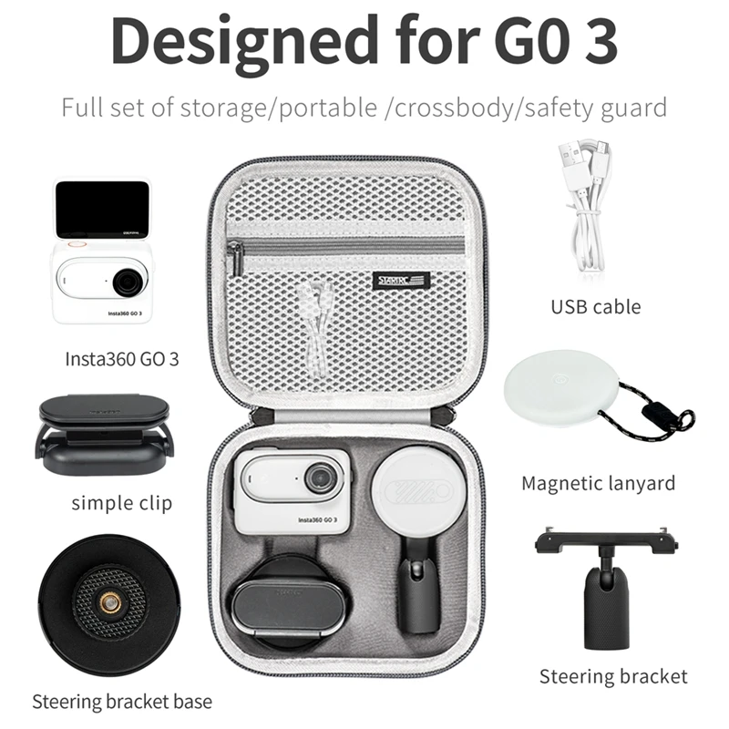 Für insta360 go 3 Daumen Kamera Panorama Sport kamera Aufbewahrung tasche tragbare Hnadbag Schutz box Trage tasche Zubehör