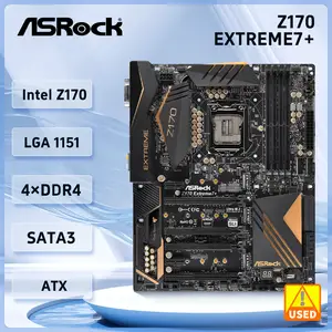 Asrock-placa-mãe h170 pro 4/hyper lga 1151 ddr4 2133 64gb, suporte i7-6700  i5-6500 i3-7300 g4600 i7-7700 i5-6600, cpu m.2 atx