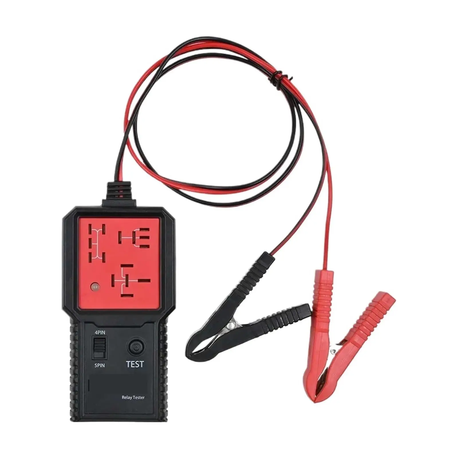 เครื่องทดสอบรีเลย์รถยนต์ 12-24V เครื่องวิเคราะห์แบตเตอรี่รถยนต์ อุปกรณ์วินิจฉัยรีเลย์อิเล็กทรอนิกส์ ﻿ (12V)