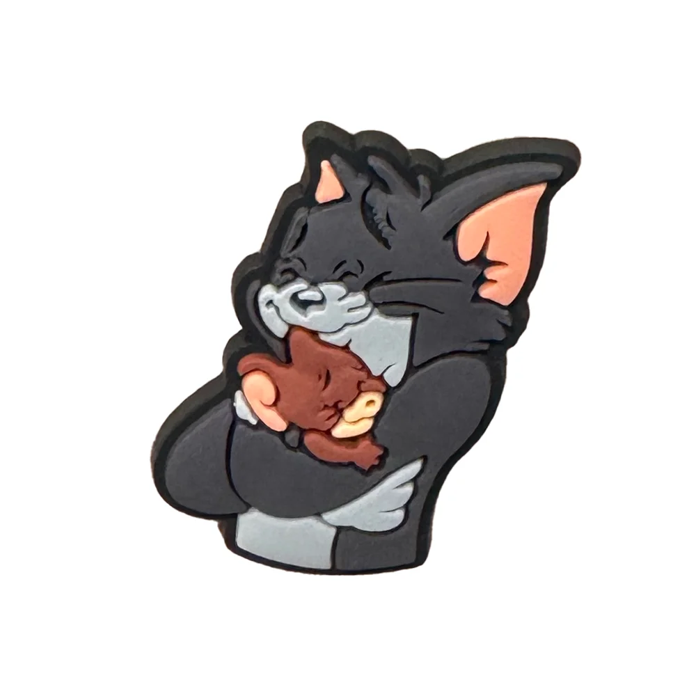 12pcs/set Cartoon Shoe Charms Designer Cute mouse Shoe Charms Decoration Cat Sandal Accessories for Kids Gifts image 4